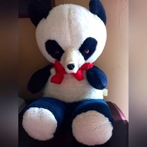 Vintage Carnival Stuffed Panda Bear
